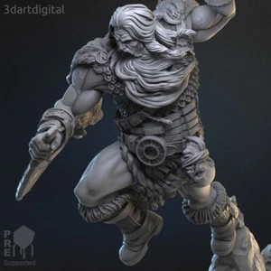 Frost Giant - Skorgi Frozen-Heart/3D Printed/Dungeons and Dragons/3DartDigital - Picture 1 of 5
