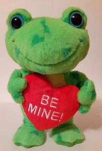 Hallmark Valentine's Day Singing "Hop, Hop, Hop" Frog Plush Stuffed - Picture 1 of 4