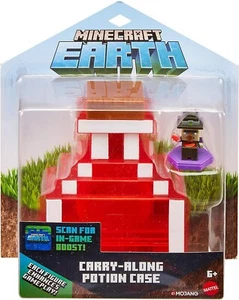 MINECRAFT EARTH CARRY ALONG POTION CASE & POTION-BREWING WITCH BOOST MINI FIGURE - Picture 1 of 6