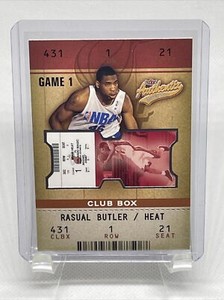 2002-03 Fleer Authentix Club Box #120 Rasual Butler Heat La Salle Rookie /100 NM