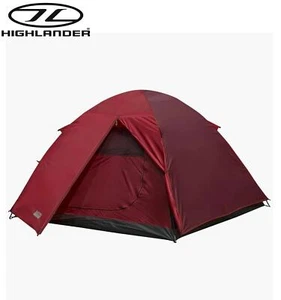 Highlander Birch 2 Person Dome Tent Easy Pitch Camping Festivals Cadet Tango Red - Picture 1 of 9