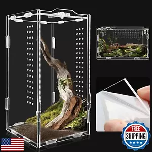 Acrylic Tarantula Enclosure, Micro Habitat Terrarium for Arboreal and Terrest - Picture 1 of 5
