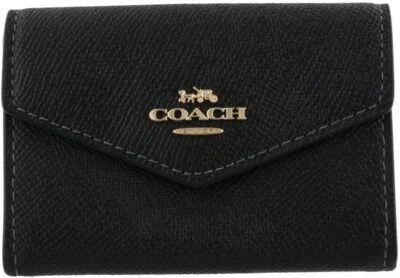 [Coach] Outlet Flap Card Case CH487 IMBLK Black - Image 1 of 4