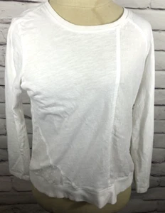 Sundance Damen-Bluse Größe M weiß Langarmdetail 100 % Baumwolle - Bild 1 von 6