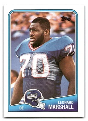 Leonard Marshall 1988 Topps #281 New York Giants FOOTBALL - Image 1 of 2
