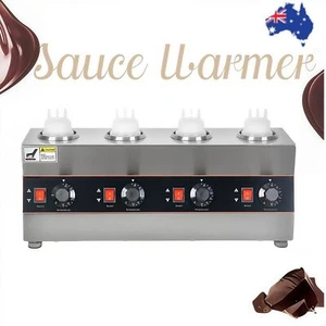 4 Bottles 2600ML Commercial Electric Sauce Warmer Jam Cheese Heat Machine Melter - Picture 1 of 10