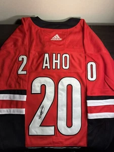 Sebastian Aho Signed Autographed Carolina Hurricanes Jersey - Picture 1 of 3