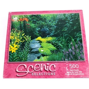MB Rompecabezas Selecciones Escénicas 500 Piezas Rompecabezas Un Jardín en Flor Nuevo Sellado  - Imagen 1 de 5