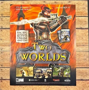 2007 Two Worlds Xbox 360 PC Print Ad/Poster RPG Video Game Promo Art - Bild 1 von 6