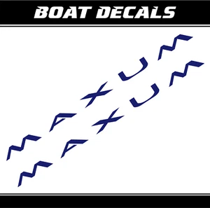 Juego de calcomanías de barco Maxum 80" XXL repuesto crucero yate kit de vinilo ORACAL - Imagen 1 de 11