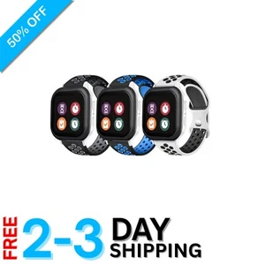 Lot de 3 bracelets de sport réglables en silicone pour montres Gizmo - choix de couleurs amusants - Photo 1 sur 9