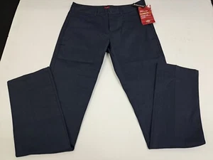 NWT Dickies Girls Stretch Classic Fit Straight Chino Pants Size 5 Blue #5448 - Picture 1 of 7