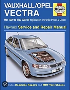 Vauxhall/Opel Vectra Petrol & Diesel (Mar 99 - May 02) Haynes Repair Manual - Picture 1 of 1