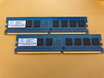 Nanya 51Tt64U88A0BY 37B 512MB 1RX8 PC2-4200U-444-12-A1 - Image 1 of 2