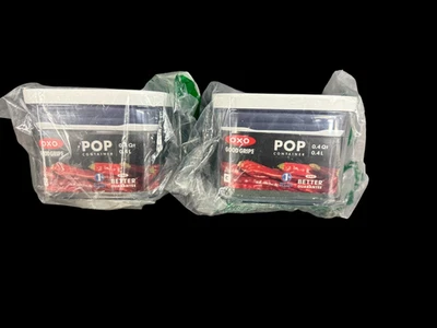 OXO Good Grips POP Mini Contenedores 0.4 Qt Juego de 2 - Bolsa Abierta, Nuevo Foto 1 de 2
