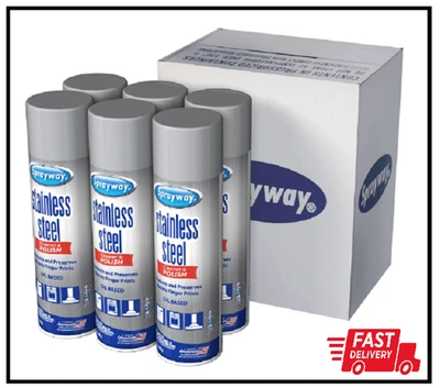 Sprayway Stainless Steel Cleaner and Polisher (15 oz, 6 pk.), SEALED - Image 1 of 3