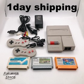 Nintendo New Famicom Console HVC-101 AV 2 Controller Games Japan NES Tested