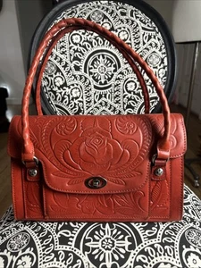 patricia nash handbag tooled leather, Vintage Inspired,Satchel - Picture 1 of 20