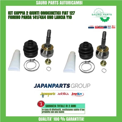 2 KIT GIUNTI OMOCINETICI DX - SX + GRASSO E FASCETTE PER FIAT PANDA 1°SERIE 141A - Immagine 1 di 4