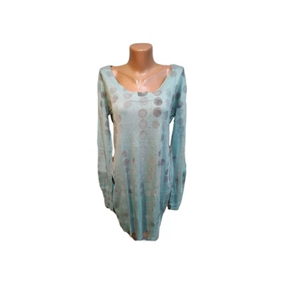 Diesel Mujer Vestido Talla M Gris Sal Mar Adorno Corto Foto 1 de 4