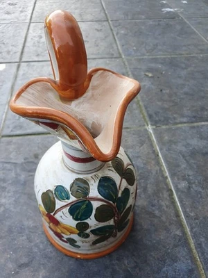 Handbemalte Keramikvase im Vintage-Stil - hand painted in Italy for Star Design - Bild 1 von 4