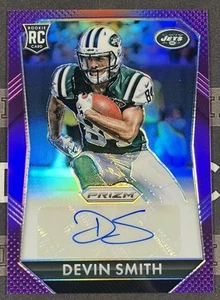 Prizm Devin Smith 2015 novato autógrafo violeta - Imagen 1 de 2