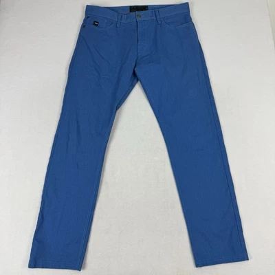 Pantalones Oakley Para Hombre 36x32 Azul Real Calce Ajustado 5 Bolsillos Elastizados Informales Trabajo Oficina Foto 1 de 4