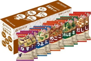 Sopa diaria de miso Amano Foods surtido de 5 sabores 10 paquetes - Imagen 1 de 8