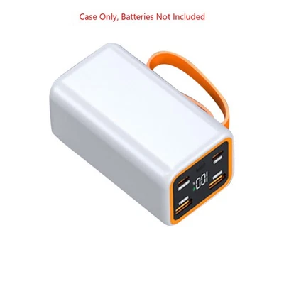 4 Steckplätze 21700 Batterie Power Shell Ladegerät Box LCD Display Powerbank DIY - Bild 1 von 4