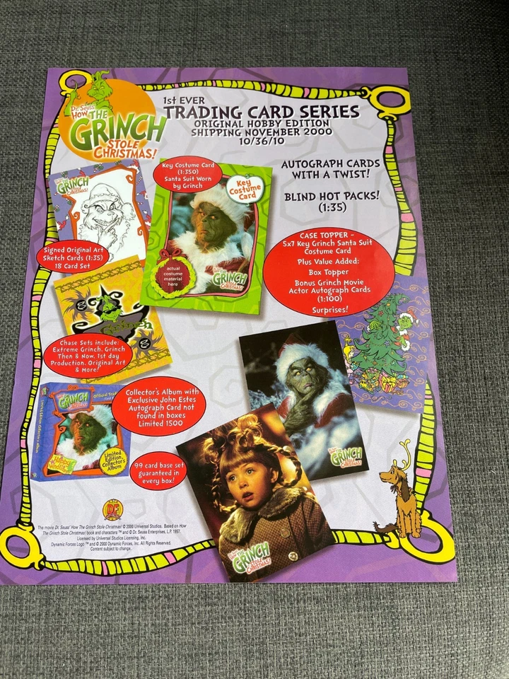 The Grinch - Original  A4 Flyer / Sell Sheet /Poster - Image 1 of 1