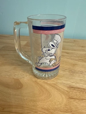 Vintage 1984 Los Angeles LA Olympics Games Sam the Olympic Eagle Glass Mug  - Image 1 of 4