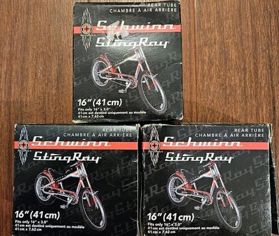 (3) Schwinn StingRay Rear Bike Tube 16"x 3.0 (41cm) - Image 1 of 3