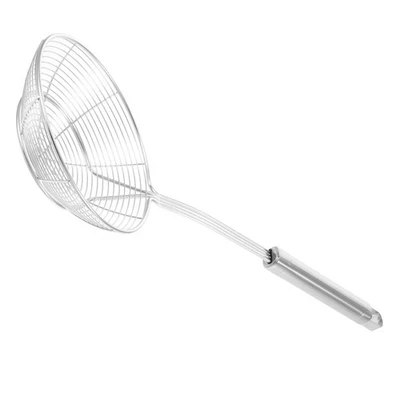  Skimmer Strainer Colander Sieve with Handle Spider Stainless Steel - Image 1 of 4