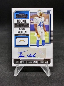 TIAWAN MULLEN 2023 Contenders Rookie Ticket Variation AUTOGRAPH #191 Chargers! - Picture 1 of 2