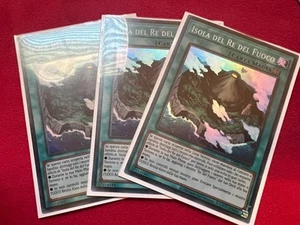 3x Fire King Island  (ITALIAN) OP25 Super Rare Yu-Gi-Oh! TCG - Picture 1 of 1