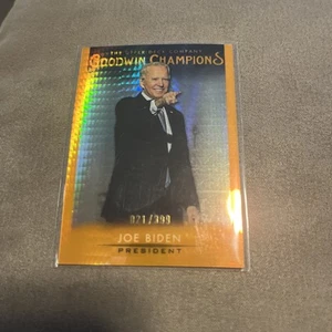 Joe Biden 2021 Upper Deck Goodwin Champions /399 Orange Prism President #2 - Picture 1 of 1