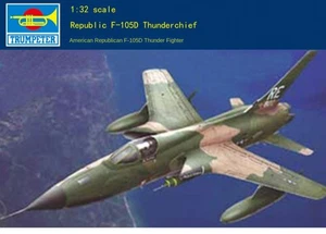 Trombettiere 02201 1/32 USA REPUBBLICA F-105D THUNDERCHIEF model kit - Foto 1 di 6
