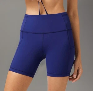LULULEMON Shorts Womens Size 6 Royal Blue/Larkspur Fast & Free 8” Athletic Short - Picture 1 of 10