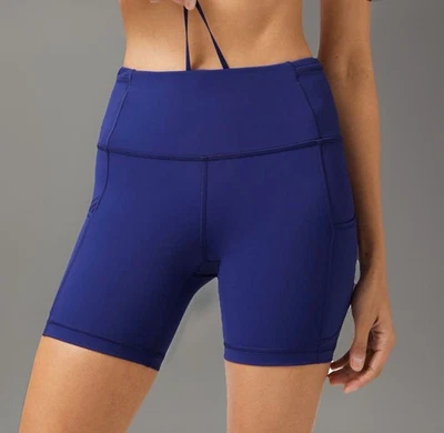 Pantalones Cortos Deportivos LULULEMON Para Mujer Talla 6 Azul Real/Larkspur Rápidos y Gratis 8” Foto 1 de 4