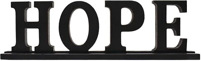 Rustic Wood Hope Sign for Home Decor, Decorative Wooden Cutout Word Decor Freest - Image 1 of 4