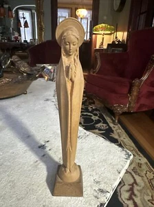 "De colección Santísima Madre Virgen María Madera Tallada Dama de Fátima Alemania 9""" - Imagen 1 de 8