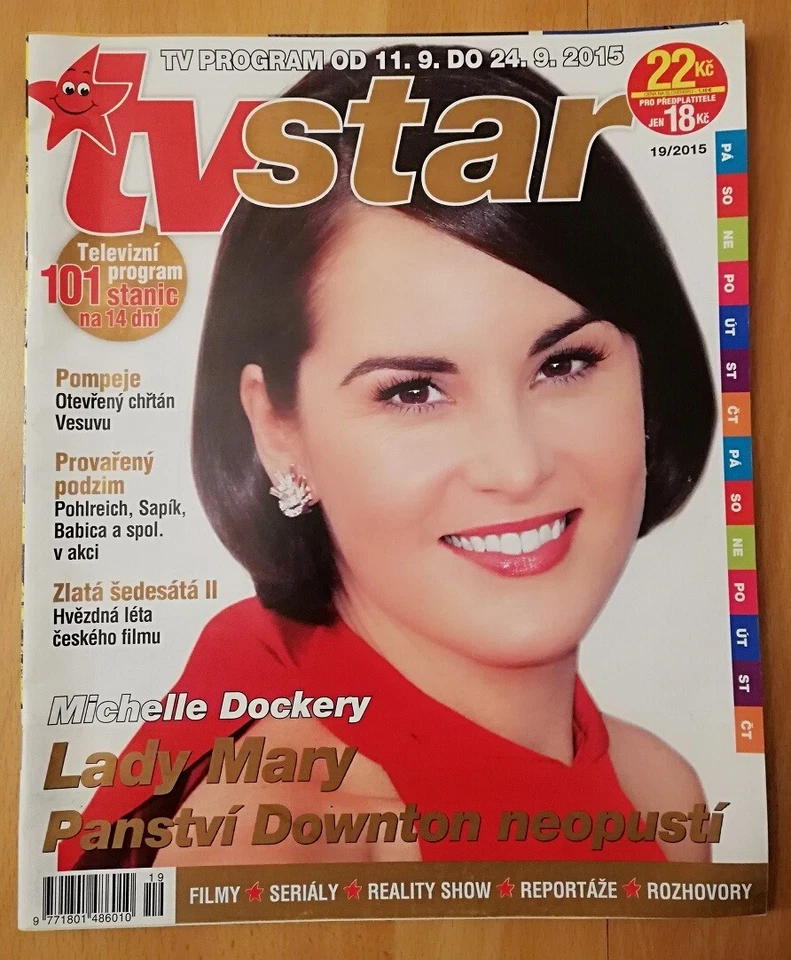 Michelle Dockery Lady Mary Crawley Downton Abbey - slovak magazine Tv star 2015 - Image 1 of 1
