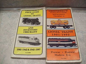 Lionel Trains 2 Greenberg's guías de precios y lista de verificación de inventario 10-7690 y 10-6990 - Imagen 1 de 1