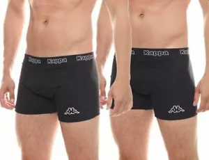20 X Kappa Mens Black/Black Boxer Shorts Comfy Trunks - Picture 1 of 9