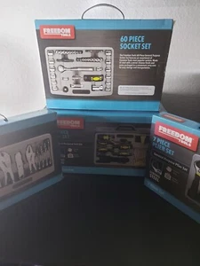 4 BOXES Of Freedom Tools With Storage Case Included Lot BRAND NEW - Picture 1 of 5