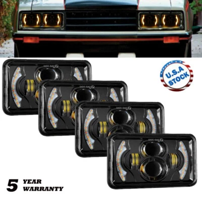 DOT 4x6 LED Headlights Hi/Lo DRL Sealed Bulb For Buick Electra Regal / Cadillac - Image 1 of 4