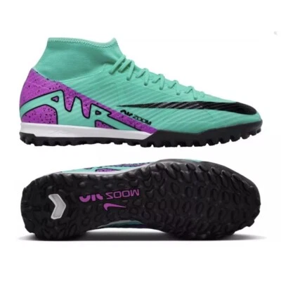 Botines de fútbol Nike Air Zoom Mercurial Superfly 9 TF césped DJ5629-300 para hombre talla 9” Foto 1 de 4
