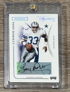 2004 Playoff Prime Signatures #34 Tony Dorsett Proof Silver AUTO #/57 - Picture 1 of 2
