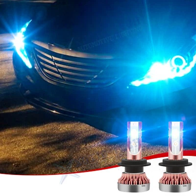 2x Ultra 8000K Ice Blue H7 LED lâmpadas de farol de feixe alto substituição para Hyundai - Imagem 1 de 4