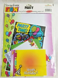 Scrapbook Fun Page Kit PARTY Acid Free Memory Maker Bright Colors - Picture 1 of 3
